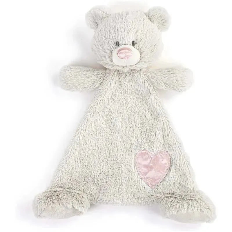 DEMDACO - Birthstone Color Tourmaline and Grey, Stuffed Animal Blankie Bear October Image 4