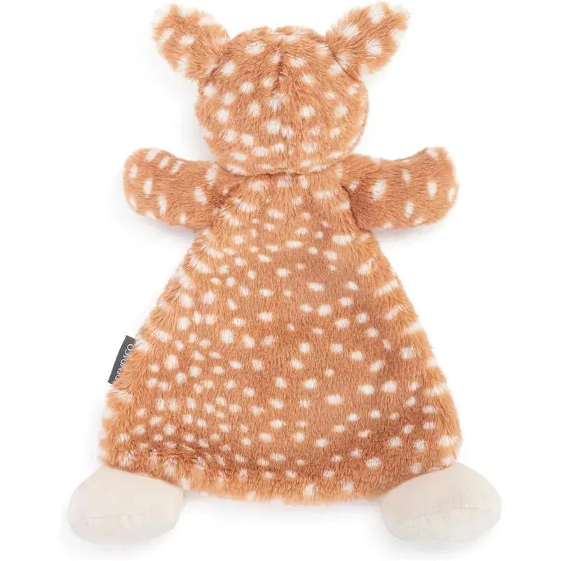 DEMDACO - Cozies Fiona Fawn Tan and White, Stuffed Animal Security Snuggly Rattle Blankie Image 3