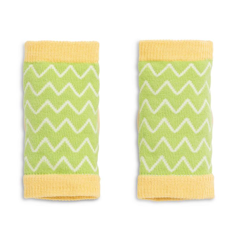 Demdaco - Dinosaur Infant One Size Fits Most Green & Yellow Knee Pads Kneezies Image 2