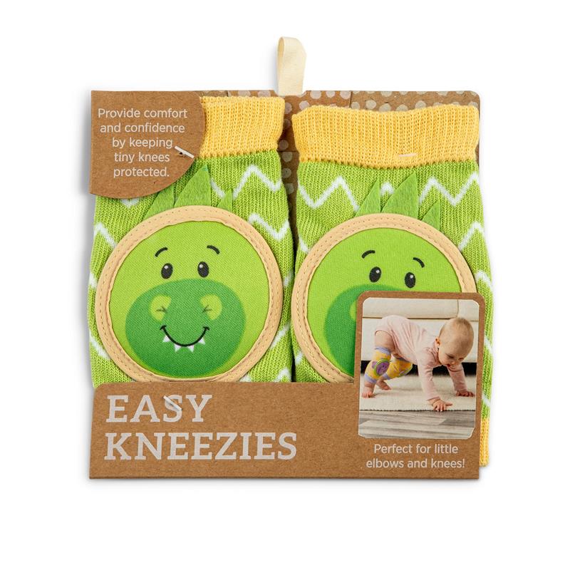 Demdaco - Dinosaur Infant One Size Fits Most Green & Yellow Knee Pads Kneezies Image 3
