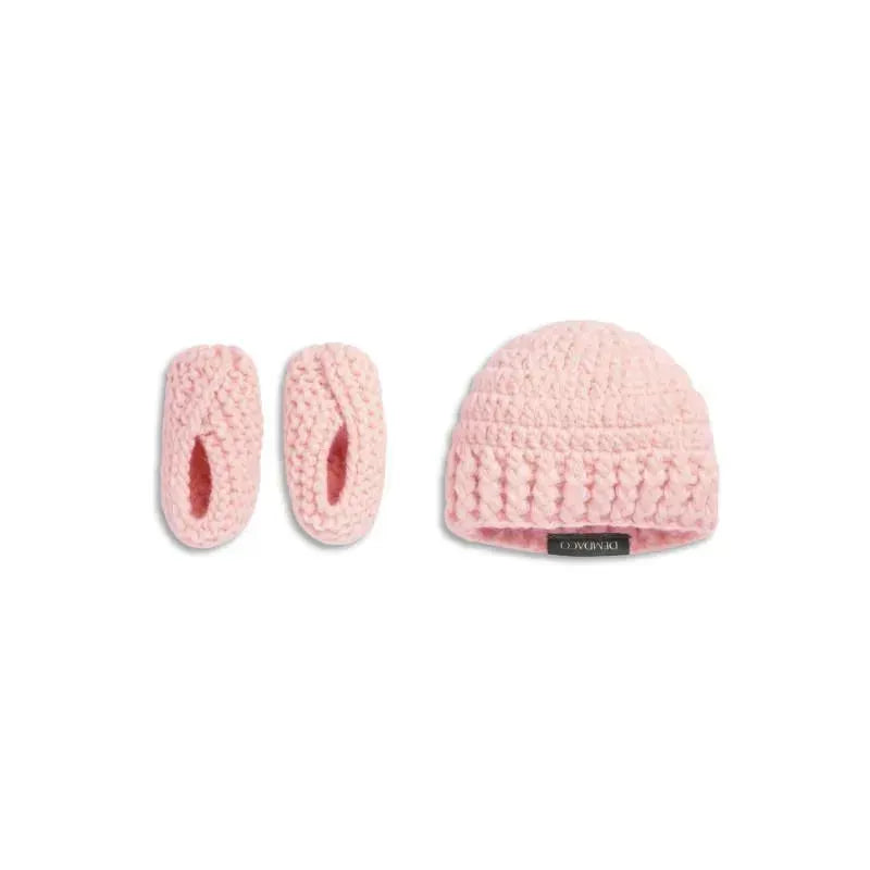 Demdaco - Gender Reveal Booties And Hat Set, Girl Image 1