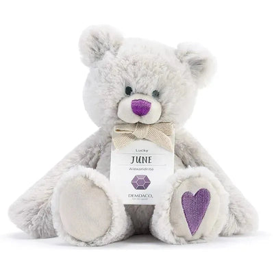 Demdaco - June Birthstone Plush Bear Image 1