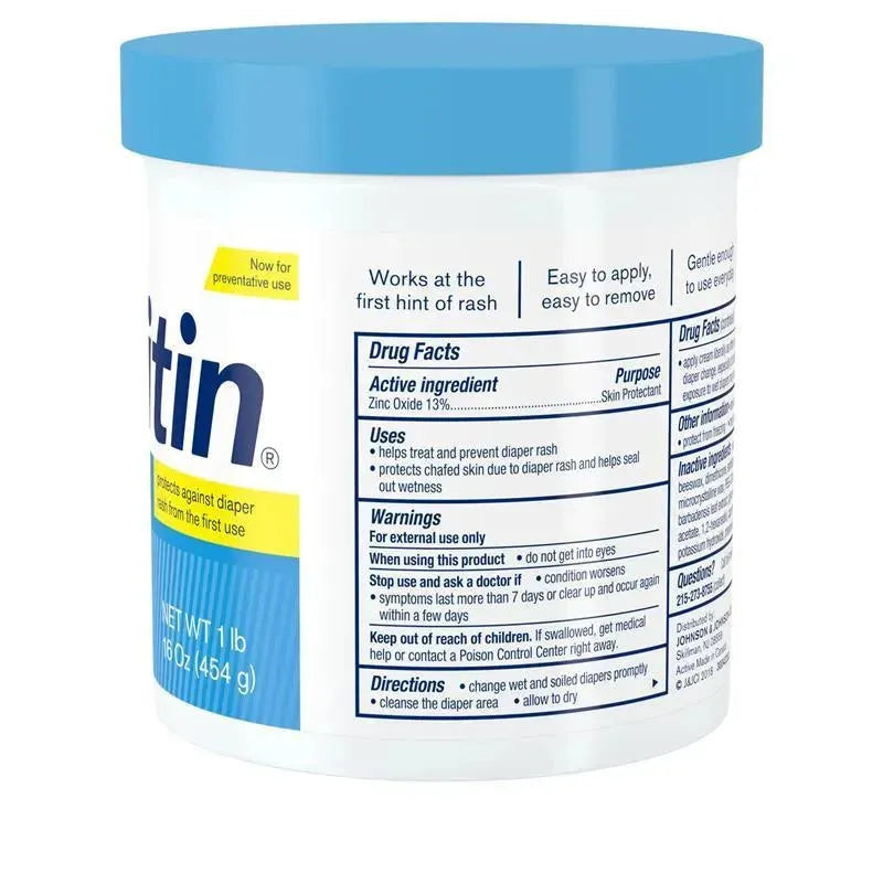 Desitin - 16 Oz Rapid Relief Blue Jar Baby Diaper Rash Image 4