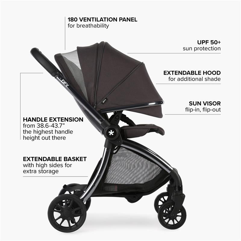 DFY - R1 Single Stroller, Grey Image 3