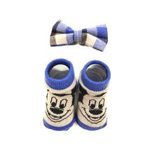 Disney Baby Mickey Mouse Bowtie & Sock Set, Blue Image 1