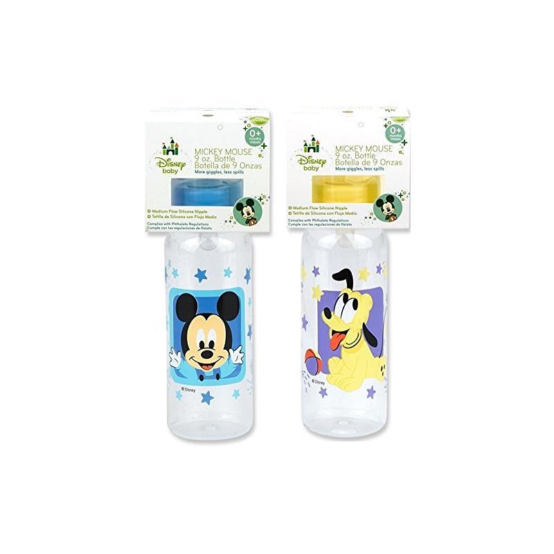 Disney Mickey Bottle (9oz) - Mickey, Mini, Pluto Characters Vary Image 1