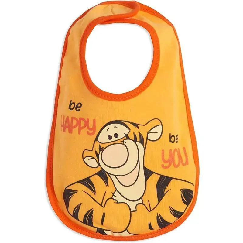 Disney Winnie the Pooh Tigger Eeyore Piglet 5 Pack Side Snap Bibs Image 11