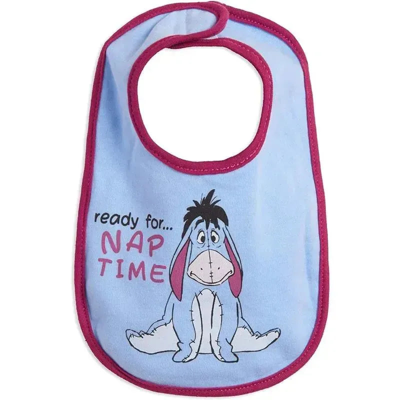 Disney Winnie the Pooh Tigger Eeyore Piglet 5 Pack Side Snap Bibs Image 3