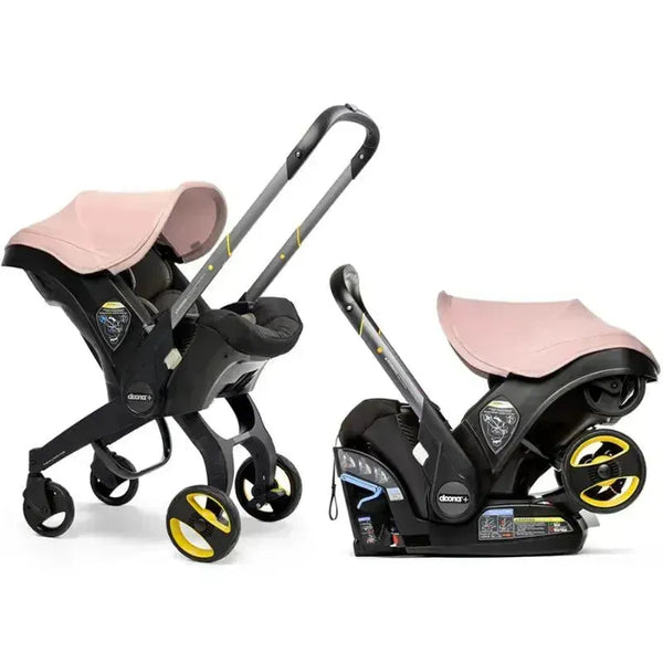 Doona - Assento de carro infantil com base e carrinho, rosa claro