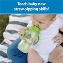Dr. Brown 10 Oz Insulated Straw Cup, Blue/Green, Outdoor, 2Pk Image 2