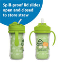 Dr. Brown 10 Oz Insulated Straw Cup, Blue/Green, Outdoor, 2Pk Image 6