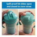 Dr. Brown 10 Oz Insulated Straw Cup, Green, 2Pk Image 6