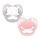 Dr. Brown - 2Pk Advantage Pacifiers, Stage 1, Pink Stars Image 1