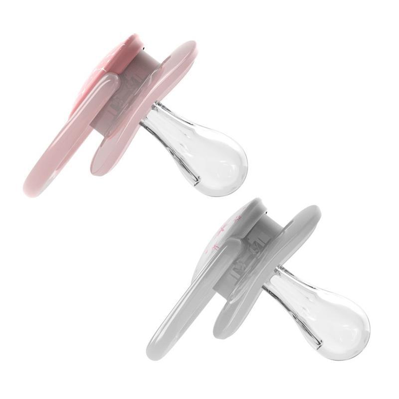 Dr. Brown - 2Pk Advantage Pacifiers, Stage 1, Pink Stars Image 2
