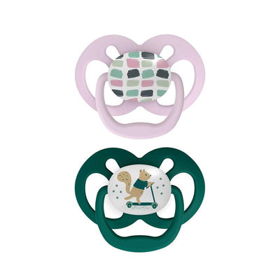 Dr. Brown - 2Pk Advantage Pacifiers, Stage 2, Pink Airplanes Image 1