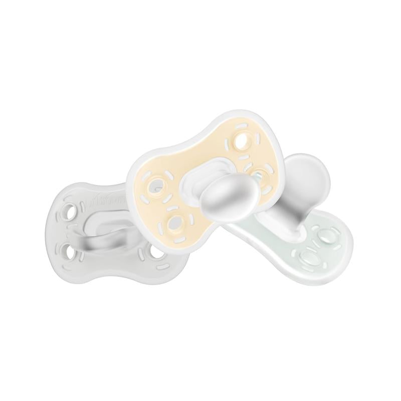 Dr. Brown 3Pk Advantage One-Piece Pacifiers, Stage 1, Neutral Image 2