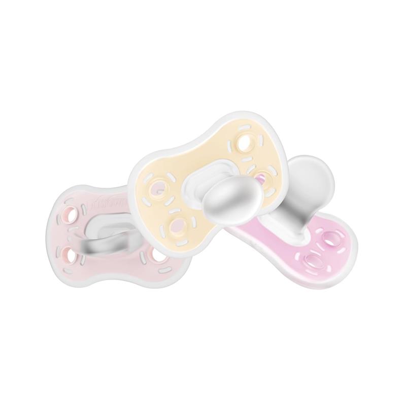 Dr. Brown 3Pk Advantage One-Piece Pacifiers, Stage 1, Pink Image 2