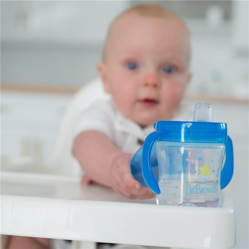 Dr. Brown 6 Oz. Soft Spout Cup, Blue, 6M+ Image 3
