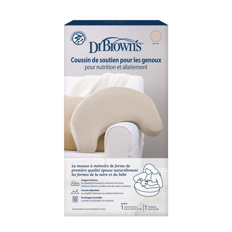 Dr. Brown Feeding & Nursing Lap Support Pillow, Light Gray Image 9