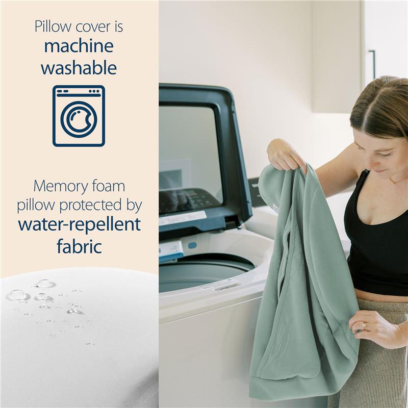 Dr. Brown Feeding & Nursing Lap Support Pillow, Storm Green Image 6