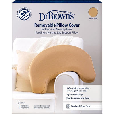 Dr. Brown Lap Support Pillow Cover, Gentle Beige Image 1