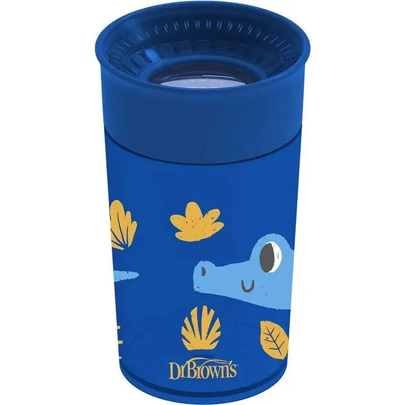 Dr Brown - Milestones Cheers 360 Transition Sippy Cup, Blue Alligator and Turquoise Snake, 10 oz, 2 Pack Image 8