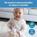 Dr Brown - Milestones Narrow Sippy Spout Bottle, Easy-Grip Handles, 8oz, Ecru, 1-Pack, 6m+ Image 9