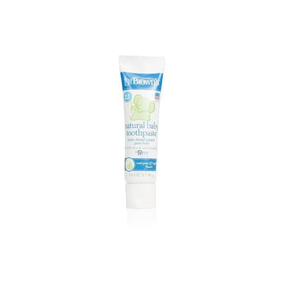 Flow Rite Toothpaste Creme dental sem flúor Dr. Brown Natural Flow Happy Teeth | MacroBaby