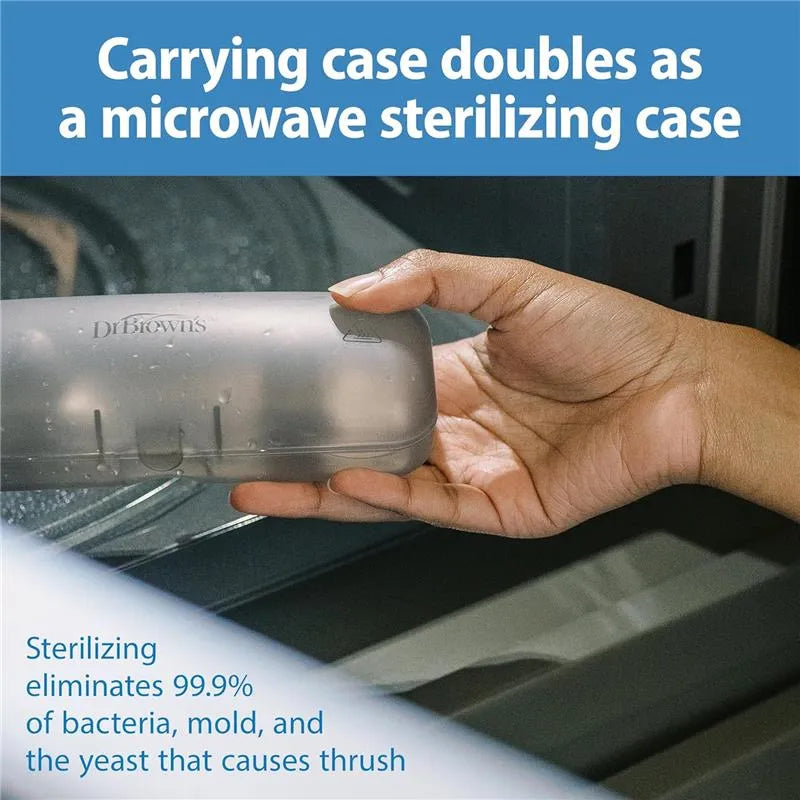 Dr. Brown - Nipple Shields 2-Pack With Sterilizer Case, Size 2 Image 12