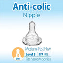 Dr. Brown’s 6Pk Natural Flow Level 2 Narrow Baby Bottle Silicone Nipple, Medium Flow, 3M+ Image 8