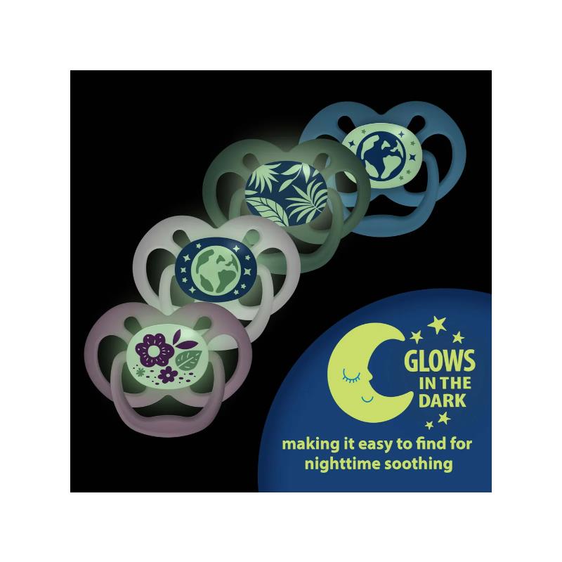 Dr. Brown’s Advantage Pacifiers, Stage 2, Glow In The Dark, Blue, 2-Pack Image 7