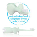 Dr. Brown’s Infant-to-Toddler Training Toothbrush Set, Mint Elephant with Fluoride-Free Strawberry Baby Toothpaste Image 9