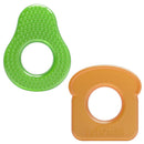 Dr. Brown's 2Pk AquaCool Water-Filled Teether, Avocado Toast Shapes, BPA Free, 3M+ Image 1