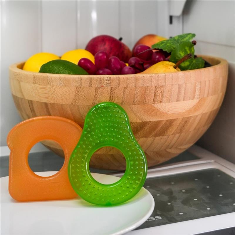 Dr. Brown's 2Pk AquaCool Water-Filled Teether, Avocado Toast Shapes, BPA Free, 3M+ Image 9