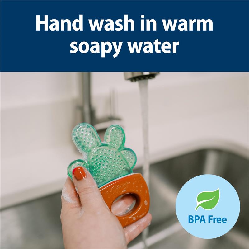 Dr. Brown's 2Pk AquaCool Water-Filled Teether, Green Cactus, BPA Free, 3M+ Image 7