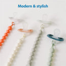Dr. Brown's 2Pk Silicone Pacifier Clips, Pink and Ecru Image 3