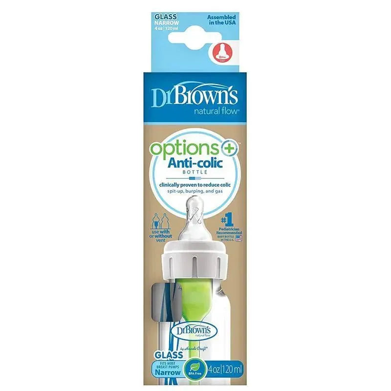 Dr. Brown's - 4 Oz Options+ Glass Narrow Baby Bottle, 1Pk Image 2