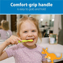 Dr. Brown's 4Pk Infant-to-Toddler Toothbrush Set, Green/Dark Blue/Ecru/Blue Image 4