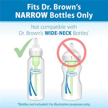 Dr. Brown's 6Pk Natural Flow Level 3 Narrow Baby Bottle Nipple, Medium-Fast Flow, 6M+ Image 2