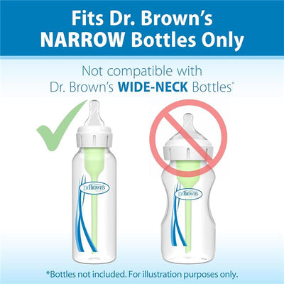 Dr. Brown's 6Pk Natural Flow Level 3 Narrow Baby Bottle Nipple, Medium-Fast Flow, 6M+ Image 2