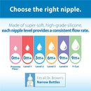 Dr. Brown's 6Pk Natural Flow Level 3 Narrow Baby Bottle Nipple, Medium-Fast Flow, 6M+ Image 5