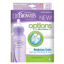 Dr. Brown's 8 Oz/250 Ml Pp Options+ Narrow Bottle Purple, 3-Pack Image 2