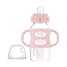 Dr. Brown's - 9 Oz/ 270 Ml Wide-Neck Sippy Spout Bottle With Silicone Handles, Light Pink Image 1