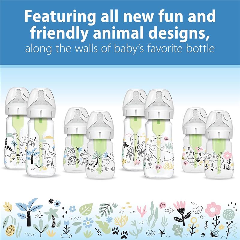 Dr. Brown's - 9Oz/270Ml Options+ Wide-Neck Designer Bottles, Ocean Designs, 2-Pack Image 8