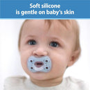 Dr. Brown's Advantage One-Piece Silicone Baby Pacifier, Stage 2, Blue Image 7