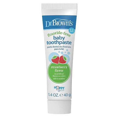 Dr. Brown's - Baby Toothpaste Fluoride-Free, Strawberry, 1.4Oz Image 1