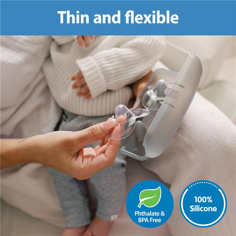 Dr. Brown's Butterfly Breastfeeding Nipple Shields for Protecting Sore, 20mm Image 7