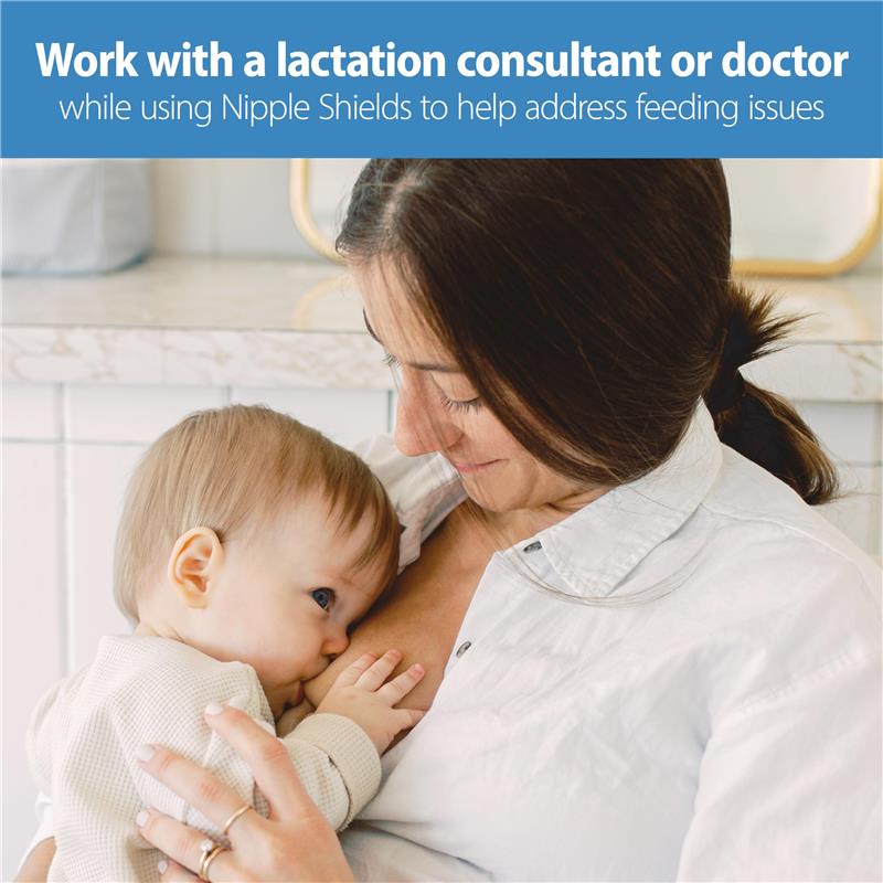 Dr. Brown's Butterfly Breastfeeding Nipple Shields for Protecting Sore, 20mm Image 8