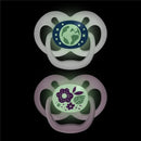 Dr. Brown's Dr. Brown’s Advantage Pacifiers, Stage 2, Glow In The Dark, Pink/Gray, 2-Pack Image 4