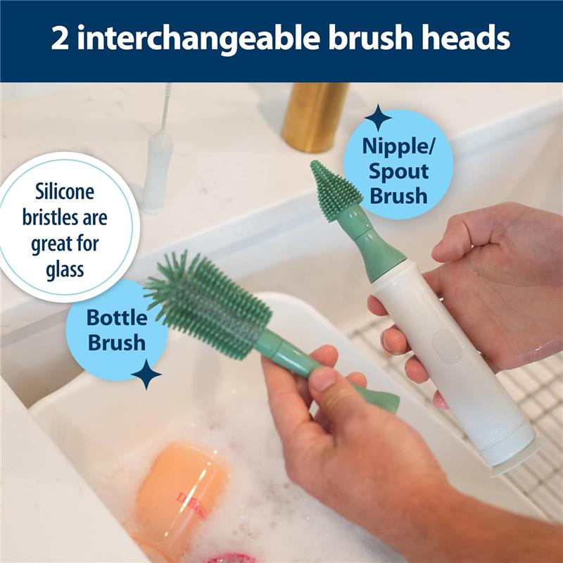 Dr. Brown's Electric Silicone Bottle Brush Set Image 6